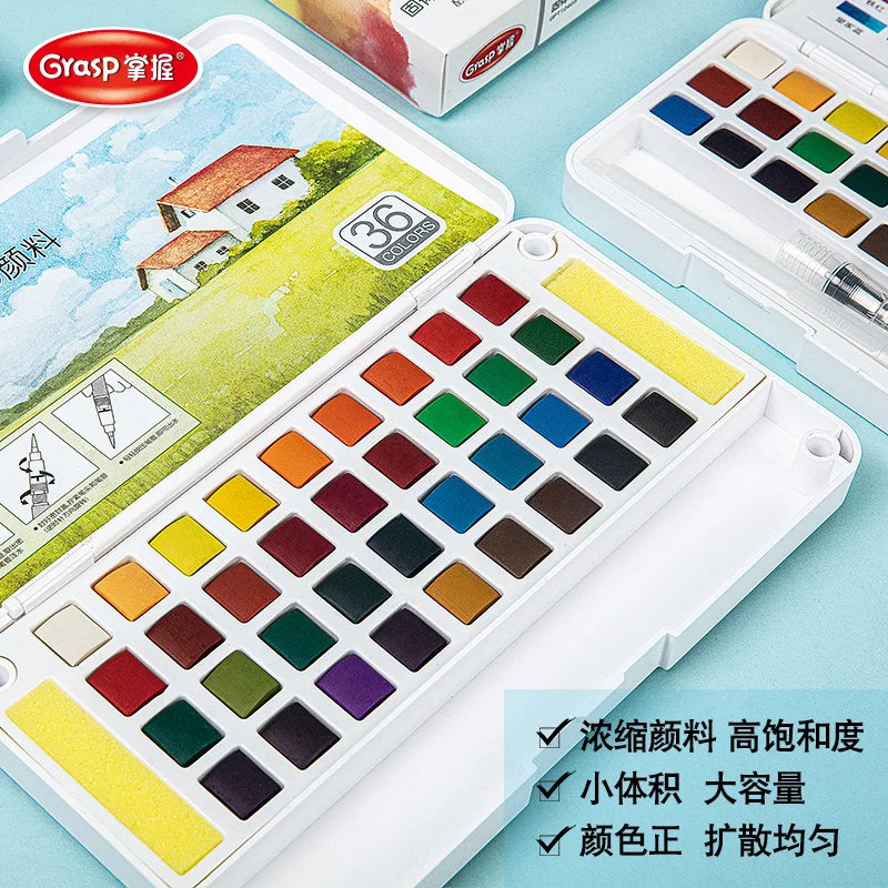 12/24/36/48 สีสีน้ําชุดแปรงน้ําปากกาอุปกรณ์ศิลปะสําหรับศิลปิน,สมัครเล่น Hobbyists และคนรักภาพวาด
