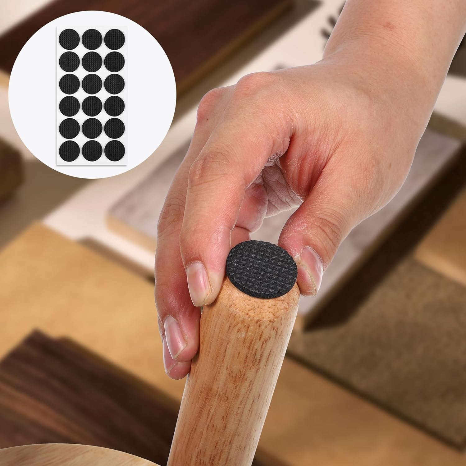 Almohadilla protectora autoadhesiva para patas de muebles, almohadilla para patas de silla, antideslizante, resistente a los arañazos, almohadillas protectoras de suelo para pies de muebles DIY