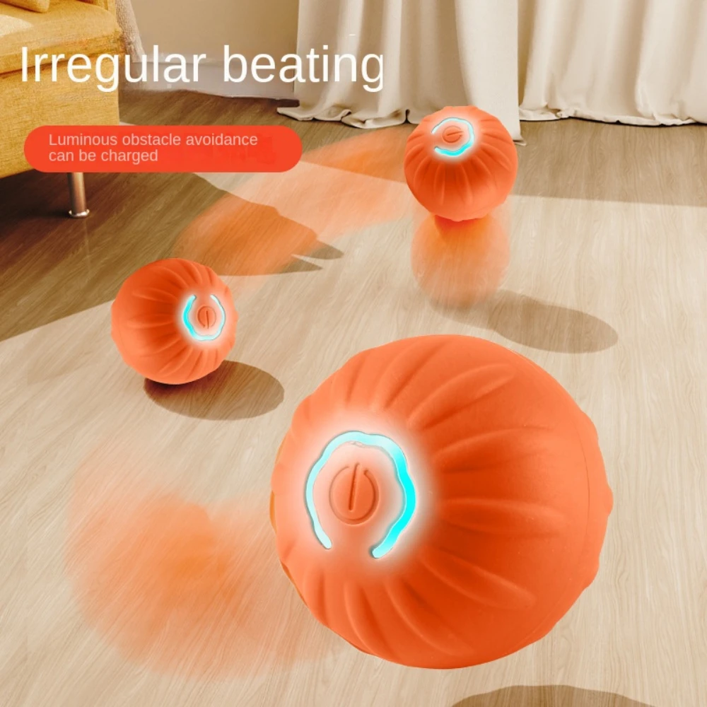 Автоматический движущийся Bounce Rolling Ball Игрушка для собаки USB Smarts Puppy Интерактивная жевательная игрушка для собак Мяч Аксессуары для собак Игрушки для домашних животных Домашние кошки
