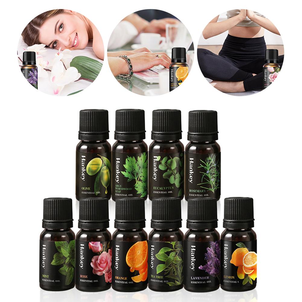 10ml Essential Oil Lavender Jasmine Eucalyptus Vanilla Sandalwood Bergamot Rosemary Citronella Cinnamon Fragrance Oil