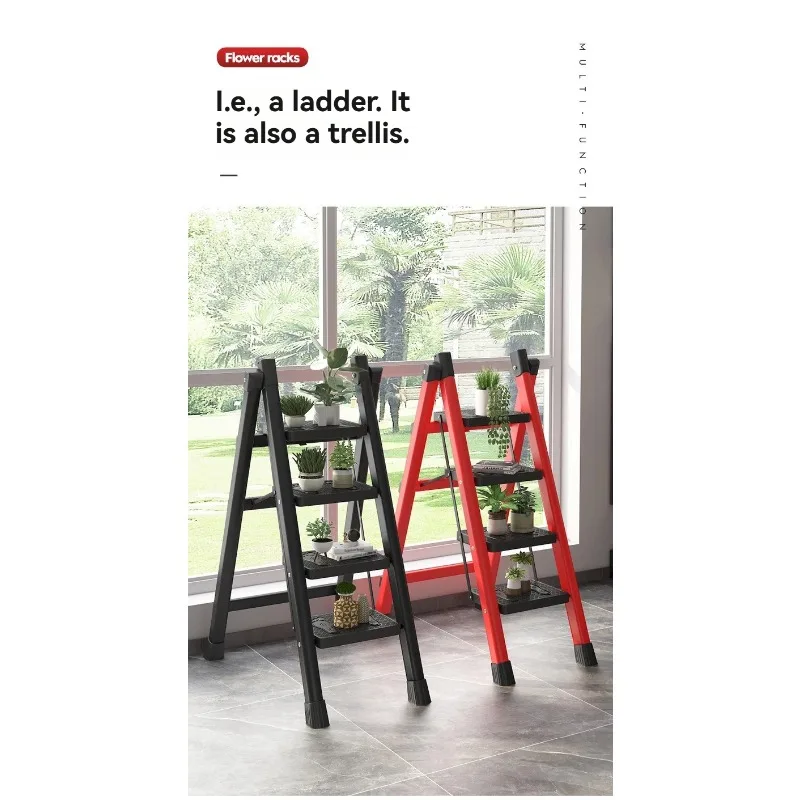Folding Ladder, Portable, Thick Material, High Load-bearing Capacity, Anti Slip Design, Multifunctional Climbing Ladder