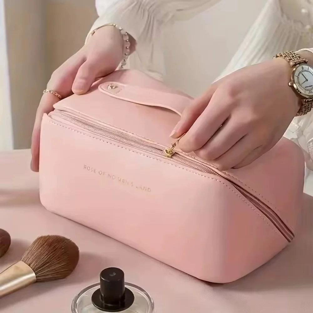 Borsa portaoggetti portatile per cosmetici da viaggio Borsa per trucco di grande capacità Borsa da toilette impermeabile per bellezza e cura della pelle