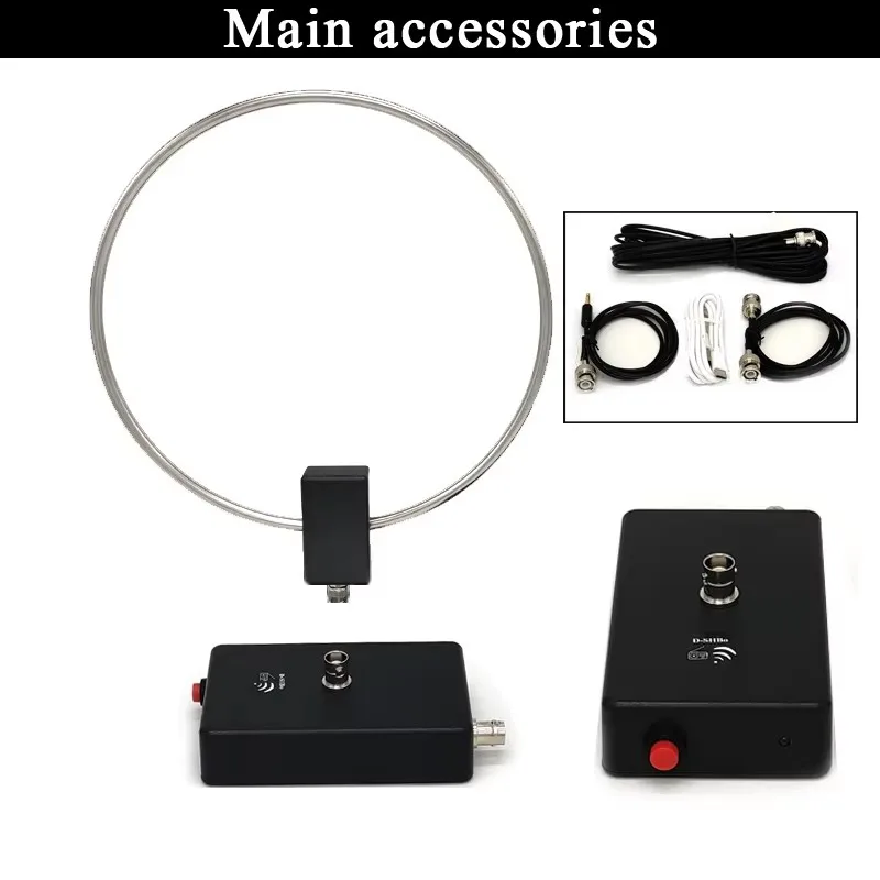 Antenna ad anello attivo GA800 10KHz-159MHz HF Antenna ad anello piccolo a onde corte per ricevitore radio Uso interno Tescun Malahiteam SDR