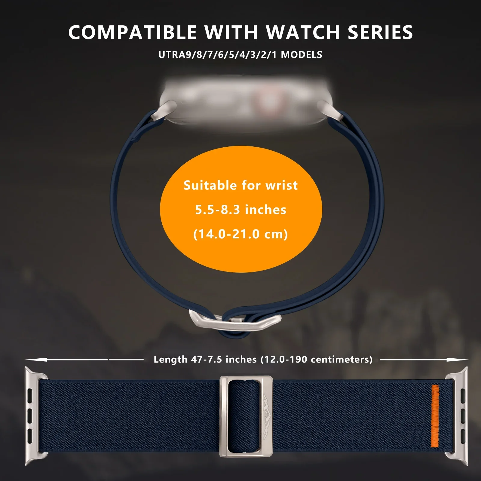 ナイロンストラップ Apple Watch バンド IWatch シリーズ 9 8 7 SE ウルトラ 2 ブレスレット 44 ミリメートル 45 ミリメートル 49 ミリメートル 40 ミリメートル 41 ミリメートルコレア時計バンドアクセサリー