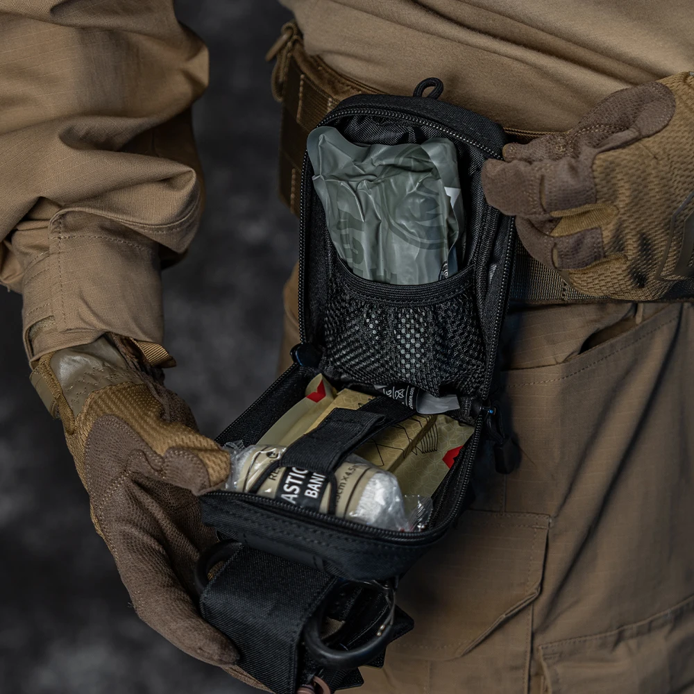 Kit de primeiros socorros Rhino Rescue EDC IFAK Trauma com bolsa tática Molle torniquetes bandagem para sobrevivência