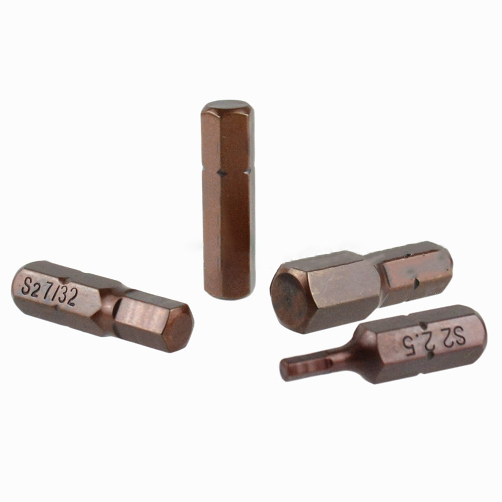 12/24pcs Hex Screwdriver Bit Set Alloy Steel Magnetic Set 25mm 1/4in Hex Shank Driver Bit For DIY Home Projects Or Work Sites