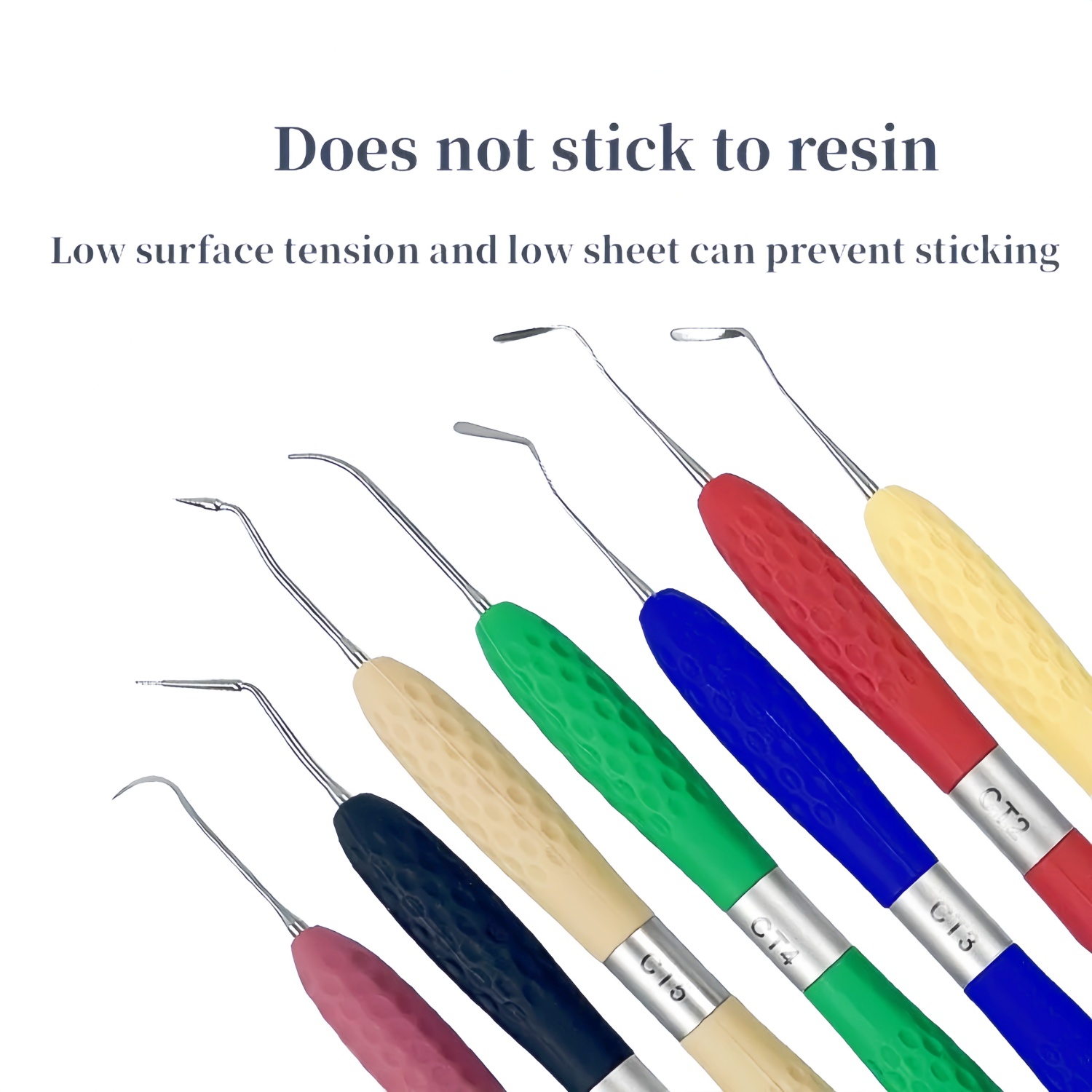 1PC Tandheelkundige Hars Gevulde Restauratieve Instrument Filler Esthetische Restauratie Mes Siliconen Handvat Duitsland Staal Tandheelkunde Gereedschap