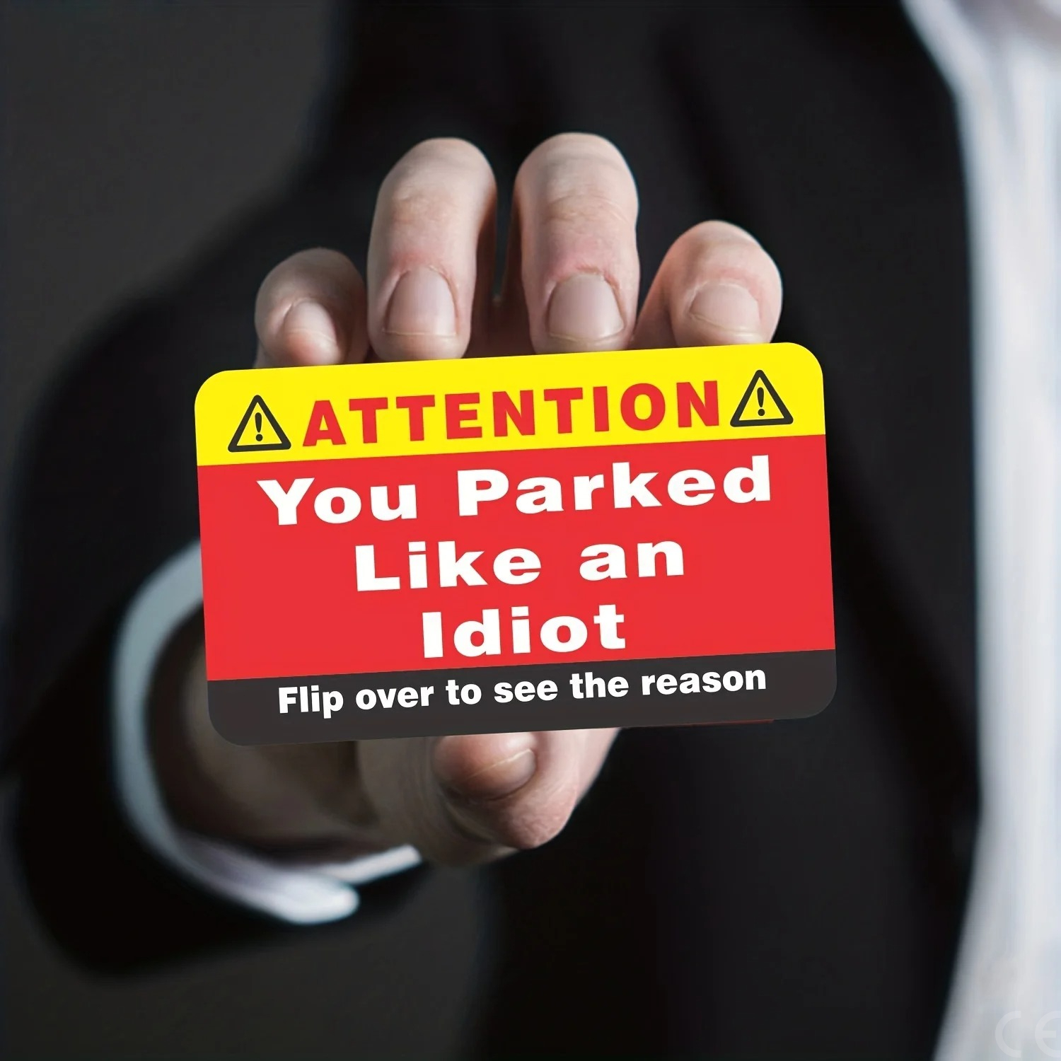 Visitenkarten „You Park Like a Idiot“ (50er-Pack) Bad Parking Cards Multiple Reason Violation Sockenfüller für Erwachsene