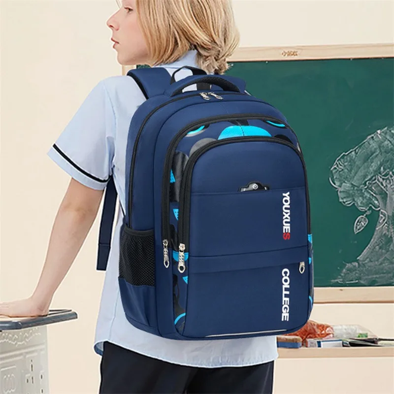 Nuevas mochilas escolares para niños, mochila para niños en mochila escolar primaria para adolescentes, mochilas impermeables, bolsa para libros