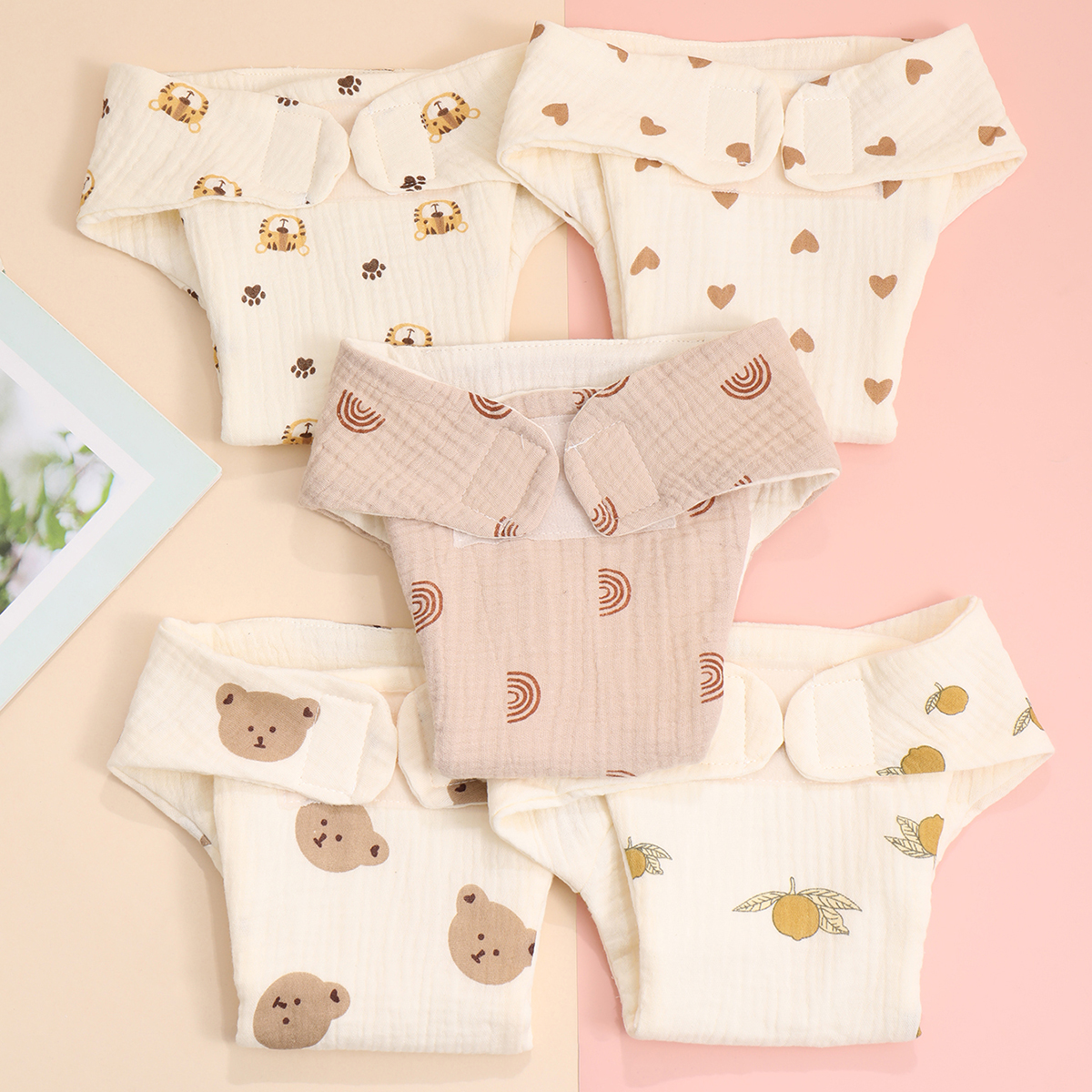 Водонепроницаемые Хлопковые Тренировочные Штаны Для Малышей, Многоразовые Тканевые Подгузники, Унисекс, Детское Нижнее Белье