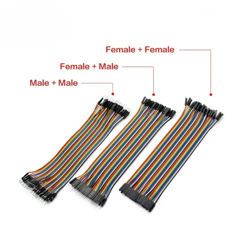 20PIN สาย Dupont Line 10 ซม.20 ซม.ชายชายหญิงหญิงชายหญิงจัมเปอร์ Dupont สายไฟสําหรับ PCB DIY ชุด