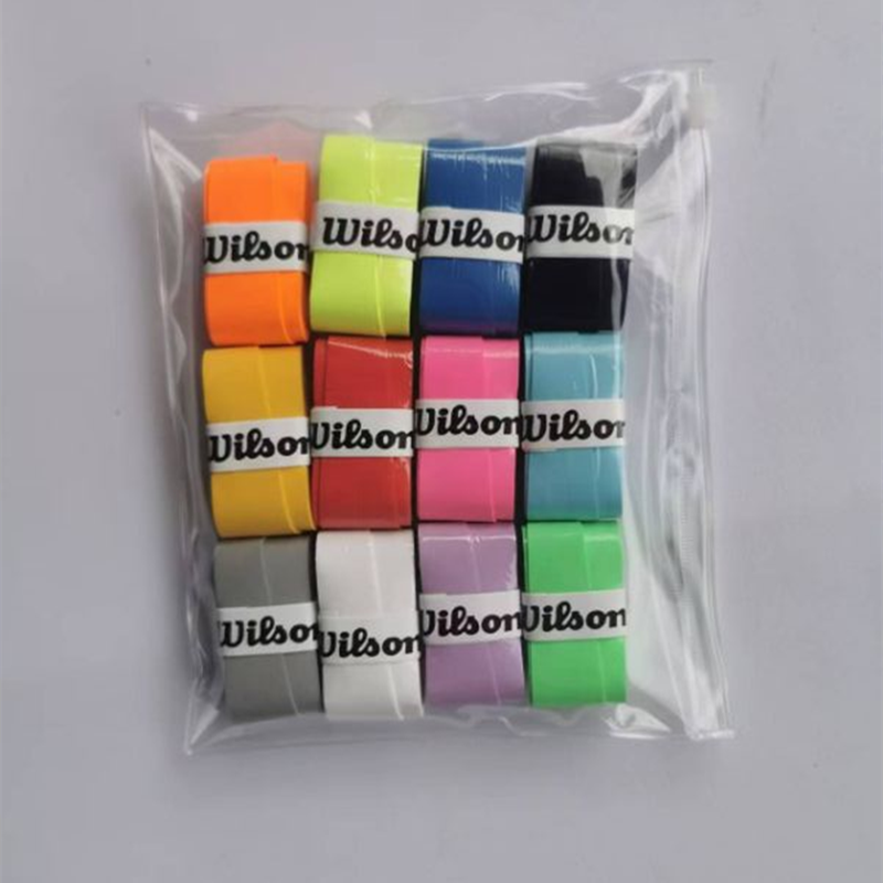 Wilson แถบกันเหงื่อสำหรับชายหาด, กาวพันด้ามจับไม้เทนนิส2024สำหรับจับ12ชิ้น