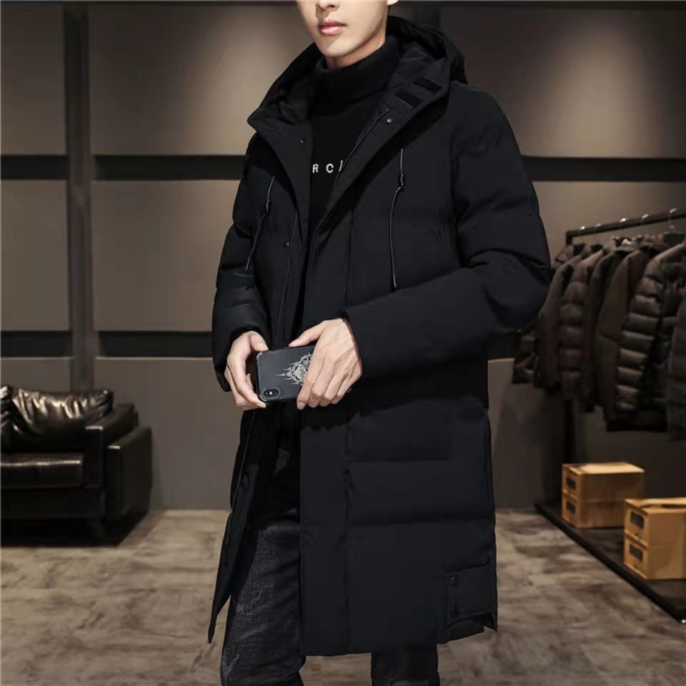 DIMUSI, Chaqueta larga de invierno para hombre, prendas de vestir informales para hombre, Parkas térmicas, abrigos para hombre, chaquetas cortavientos gruesas y cálidas de algodón, ropa de marca
