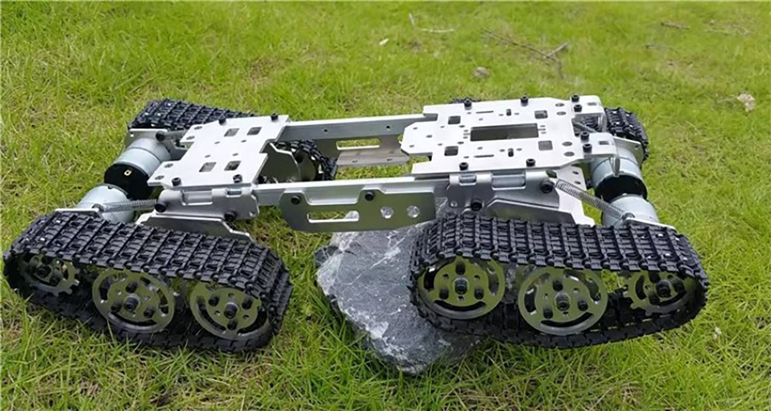 Robot Tank Auto Chassis Schokabsorptie Caterpillar Crawler Auto met DC Motor Overwinnen Obstakels Drift Auto DIY STEM Speelgoed Onderdelen