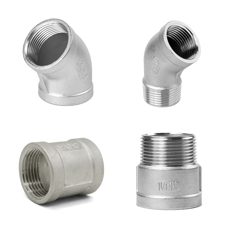 1/4 "1/2" 3/4 "1"1-1/2" 2 "BSP 304 Stainless steel pipe fittings Four-way/three-way type/elbow butt adapter pipe fittings