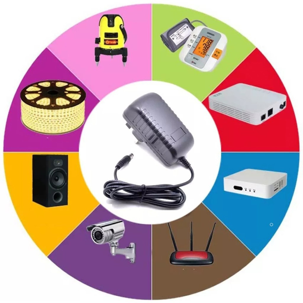 AC 110-240V DC 12V 1A 2A 3A 5A 6A 8A Universal Power Adapter Supply EU/US/UK/AU Charger adaptor for LED Light Strips CCTV