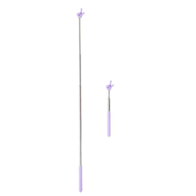 Retractable Simplicity Cute Pointer for Teacher Jelly Color Cute StainlessSteel Telescopic N StainlessSteel Finger Hand Pointer