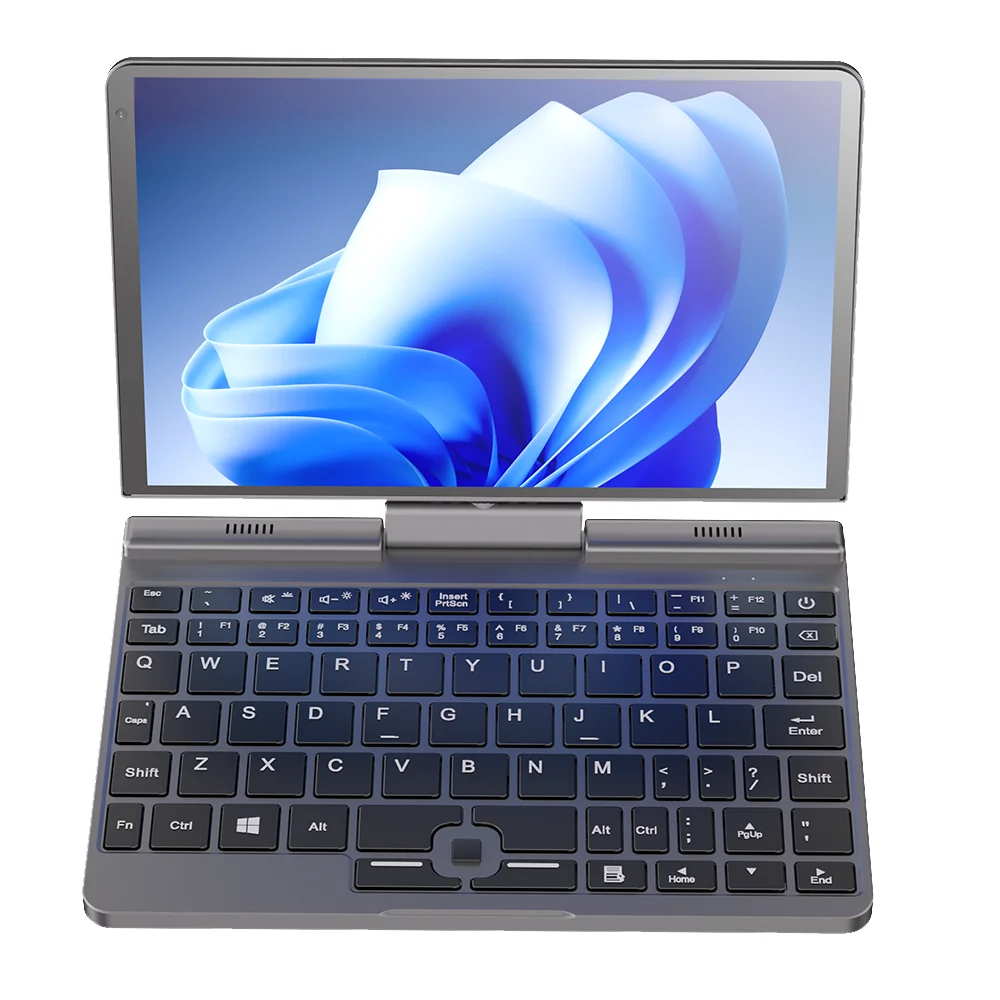 Touch Screen Laptop 8 Inch Mini Notebook Intel N150 Quad Core LPDDR5 12GB 1TB 4800MHz Windows11Pro AX WiFi6 BT5.2 RJ45 LAN