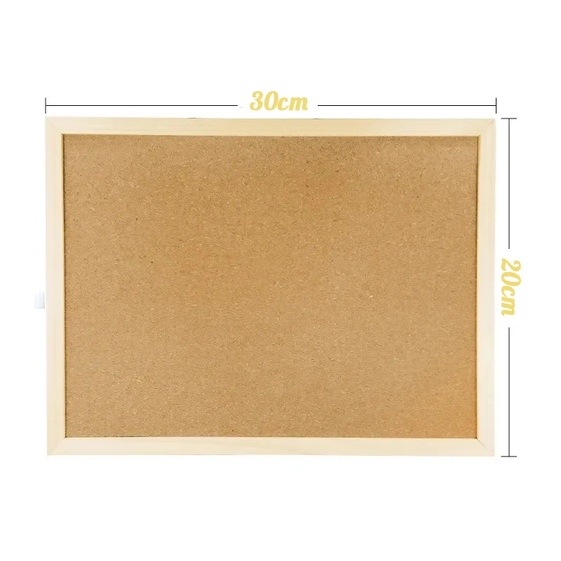 Retro Cork Board Frame, Advertising Display Board, Single-sided Photo Wall, Suitable for Offices and Schools, Display Supplies