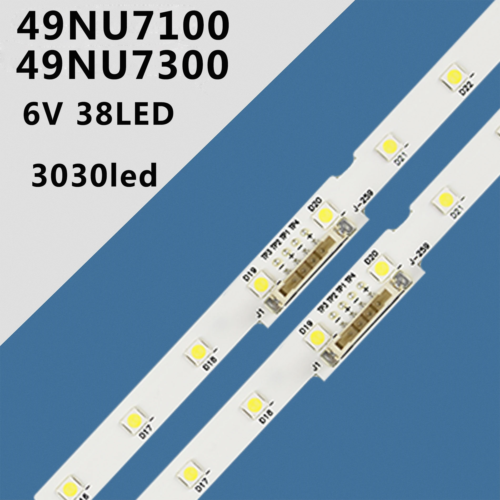 Listwy LED do telewizorów Samsung UA49NU7100 UA49NU7100K UA49NU7100R UA49NU7100S UE49NU7105 UE49NU7025 UE49NU6025
