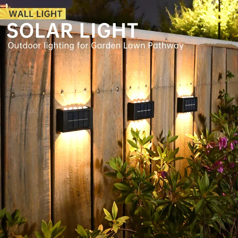 10LED colector Solar luces al aire libre impermeable energía Solar luz LED de seguridad para jardín patio valla decoración del hogar iluminación