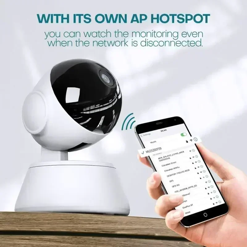 8MP IP WiFi Camera Surveillance Security Baby Monitor Full Color Night Vision AI Tracking Cam CCTV Wireless Indoor Video Cameras