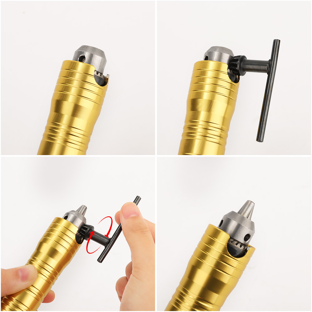 Hilda giratório flexível eixo macio 6.5mm mini moedor acessório alça de liga de alta precisão de alta velocidade sem superaquecimento