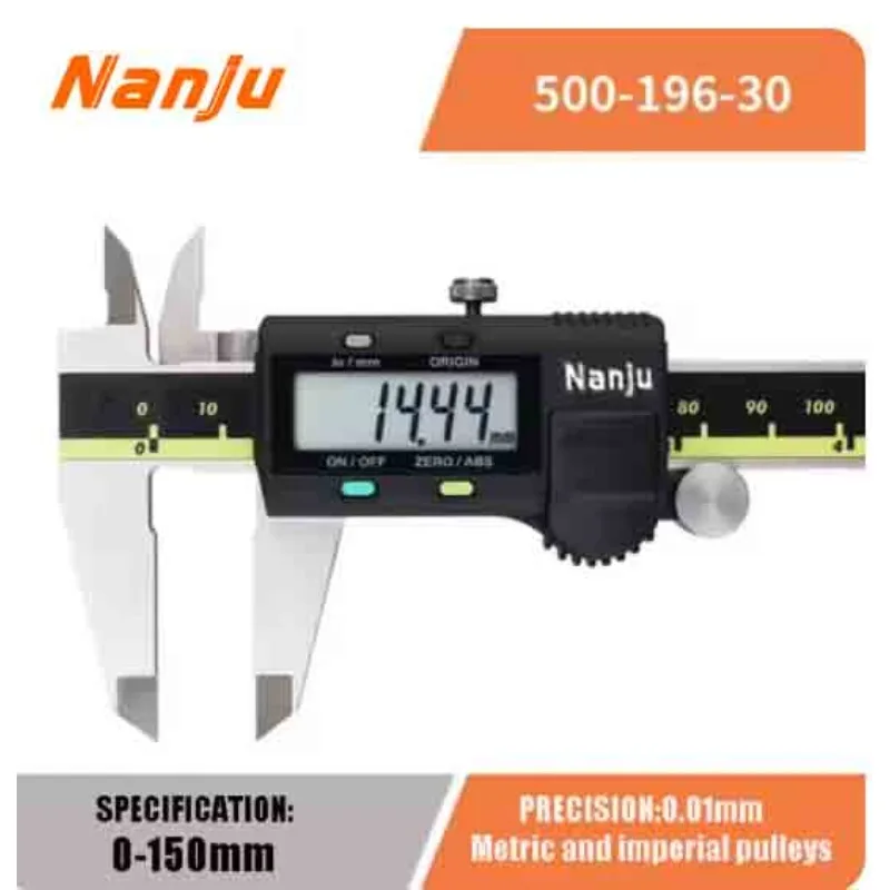 NanJu Vernier Caliper LCD Digital 0.01mm High-precision Stainless Steel Wear Resistant 150/200/300mm Measuring Tool