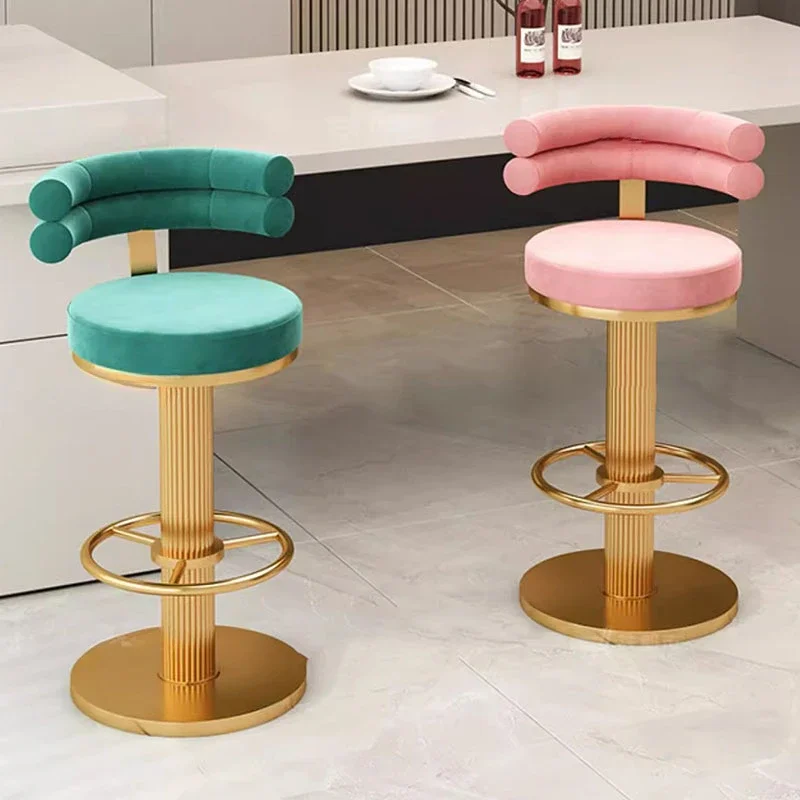 Luxuriöser Design-Barstuhl, drehbar, rund, drehbar, für die Küche, Barhocker, höhenverstellbar, Theke, Taburetes De Bar, Wohnmöbel