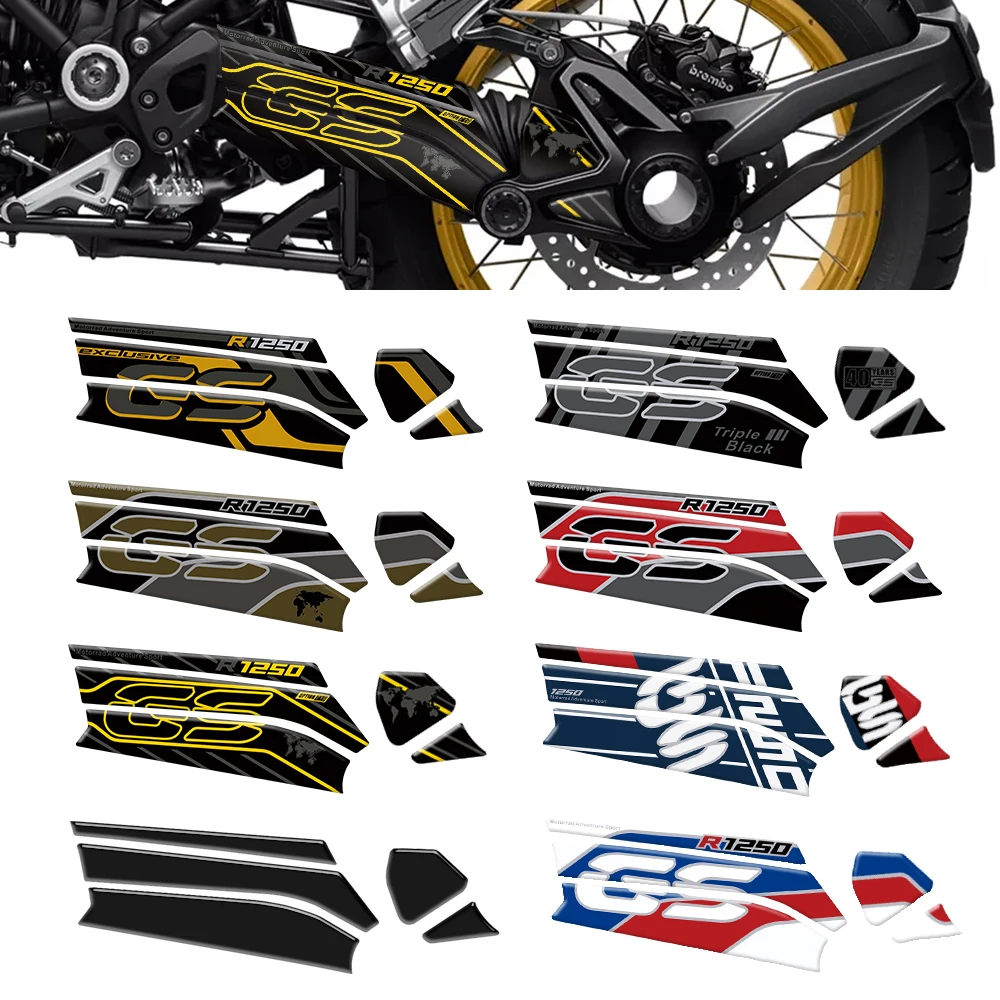For BMW R1250GS R 1250 GS /GS Adventure  2018 2019 2020 2021 2022 2023 Motorcycles Swingarm 3D Gel Protection Stickers Decals