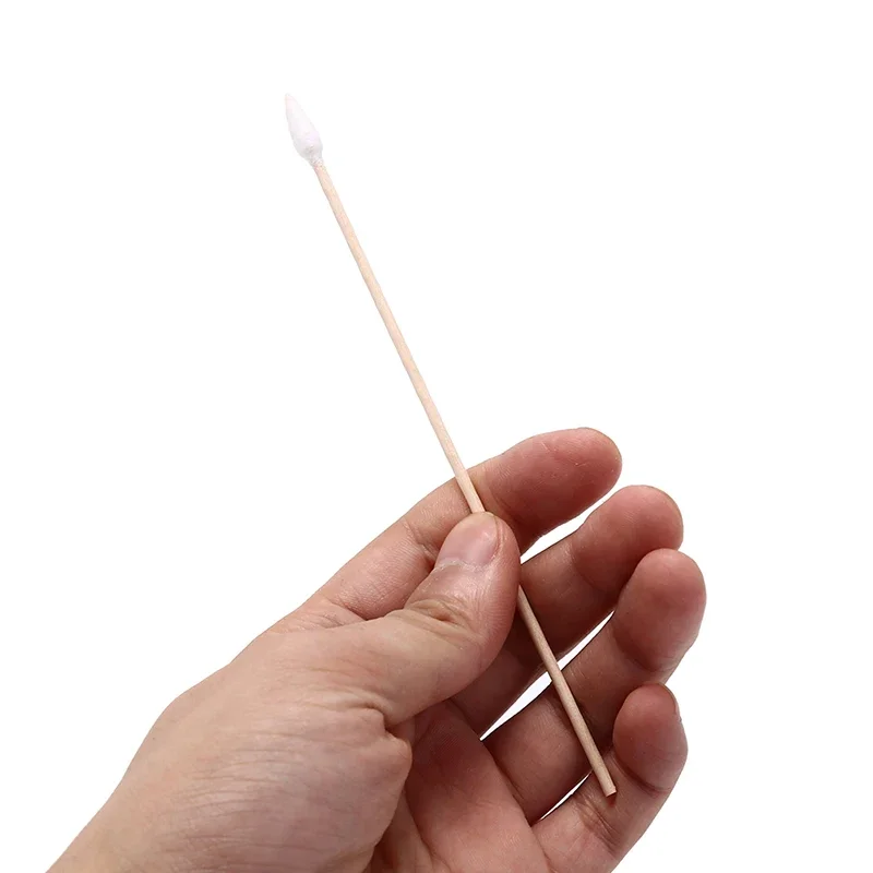200Pcs 6นิ้วทำความสะอาด Swabs ฝ้ายขนาดใหญ่ Swabs ปืนทำความสะอาดแปรง