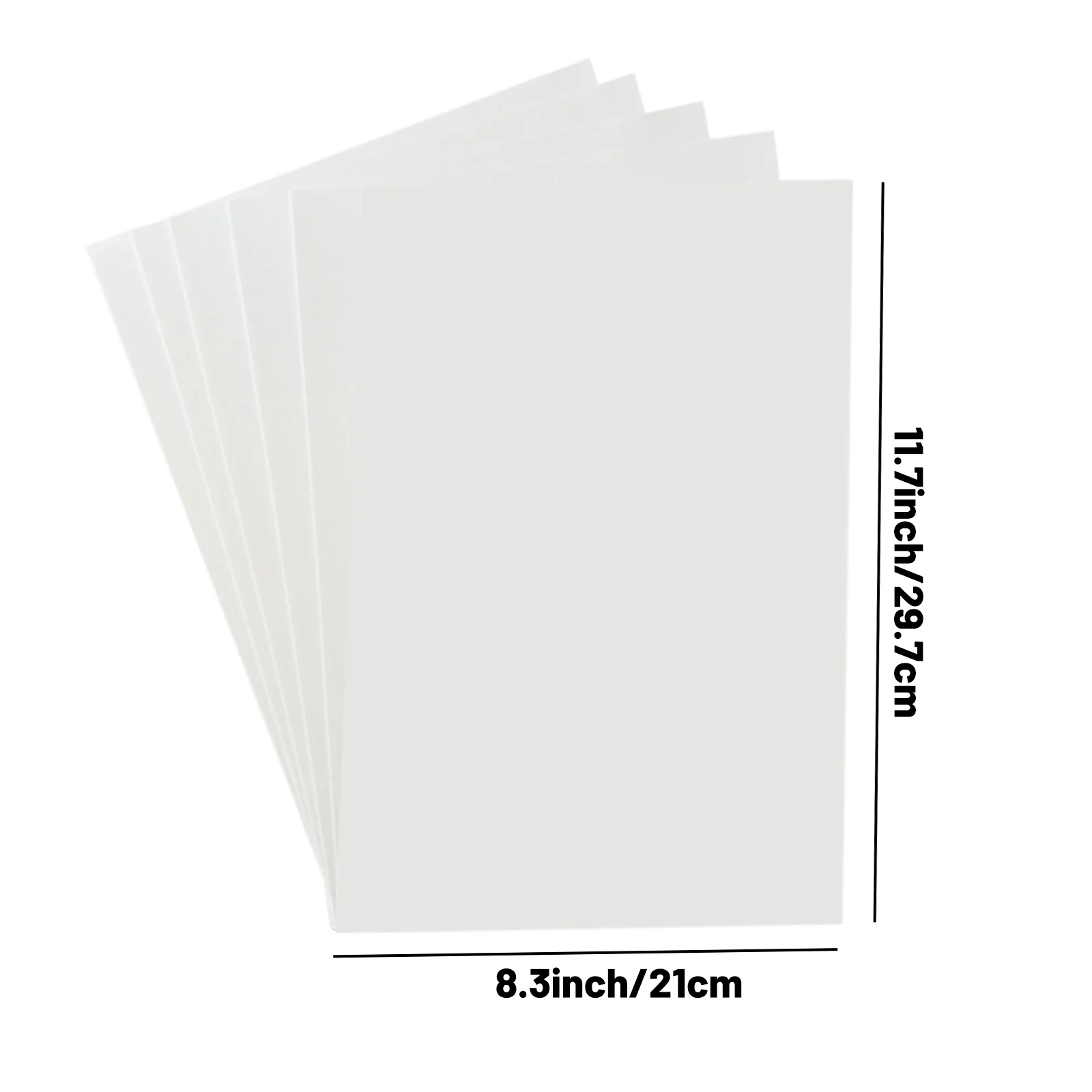 5/10 arkuszy papieru do kalkomanii na wodę INKJET / LASER CLEAR Premium Water Slide Transfer Paper, przezroczysty, format A4, 8,3 x 11,7 cala