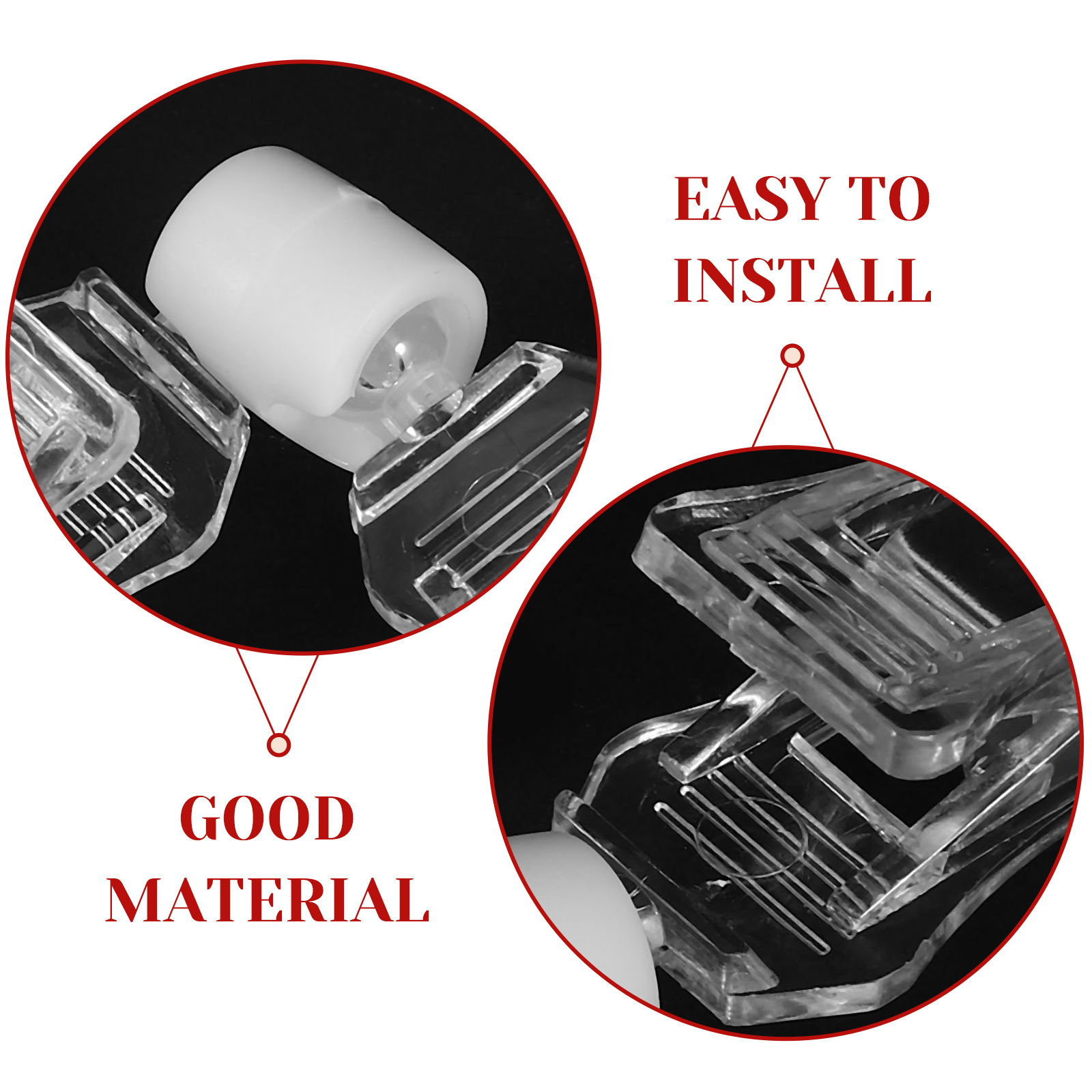Clip de doble cabeza para publicidad, 10 piezas, Clips de señal transparentes, etiquetas de soporte de plástico para supermercado, precio de mercancía