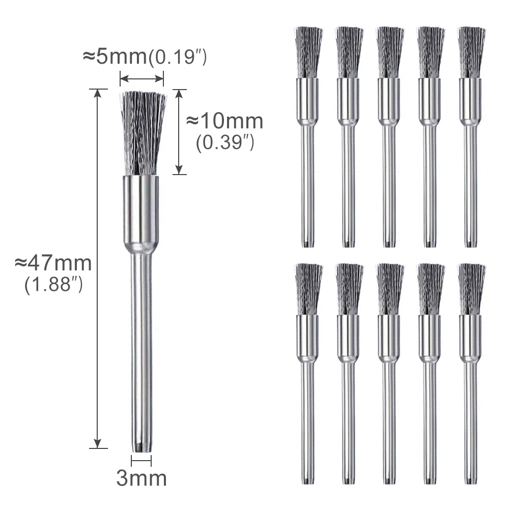 XCAN Dây Thép Bánh Xe Bộ Bàn Chải 3.0Mm Vỏ Dụng Cụ Dremel Rotary Metalwokring Đánh Bóng Dụng Cụ Mài Mòn Dụng Cụ Bàn Chải