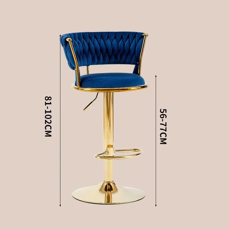 Rotating Cash Register Chairs Raised Front Desk Chairs Adjustable Height Bar Stools Tall Modern Minimalist Backrest Chairs Bar C