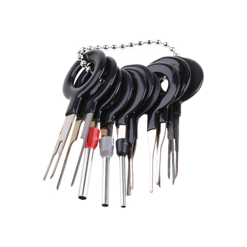 Herramienta de extracción de Terminal de cable automotriz, Kit de pasador de conector de crimpado de cableado de coche duradero