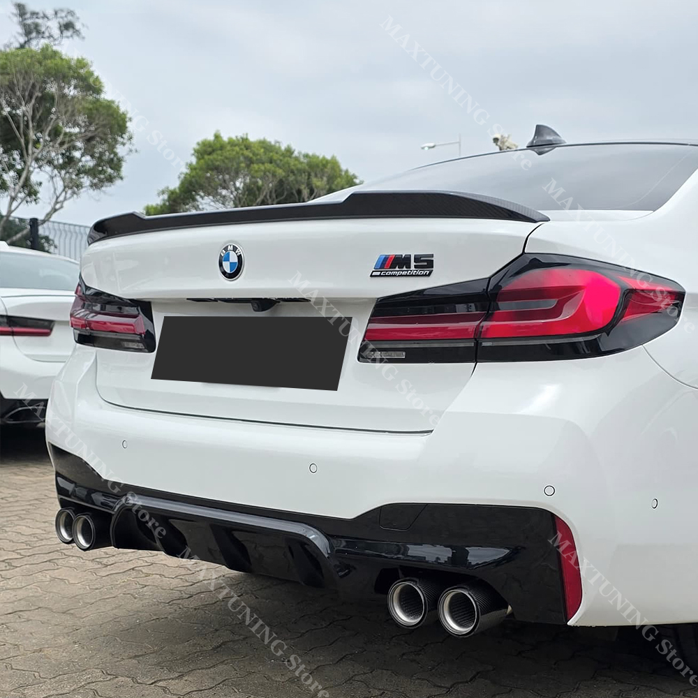 Untuk BMW 5 Series G30 F90 M5 PRO Style Spoiler Bagasi Belakang Aplitter Bibir Ekor Sayap ABS 520i 525i 530i 540i 530e XDrive 2017-2023