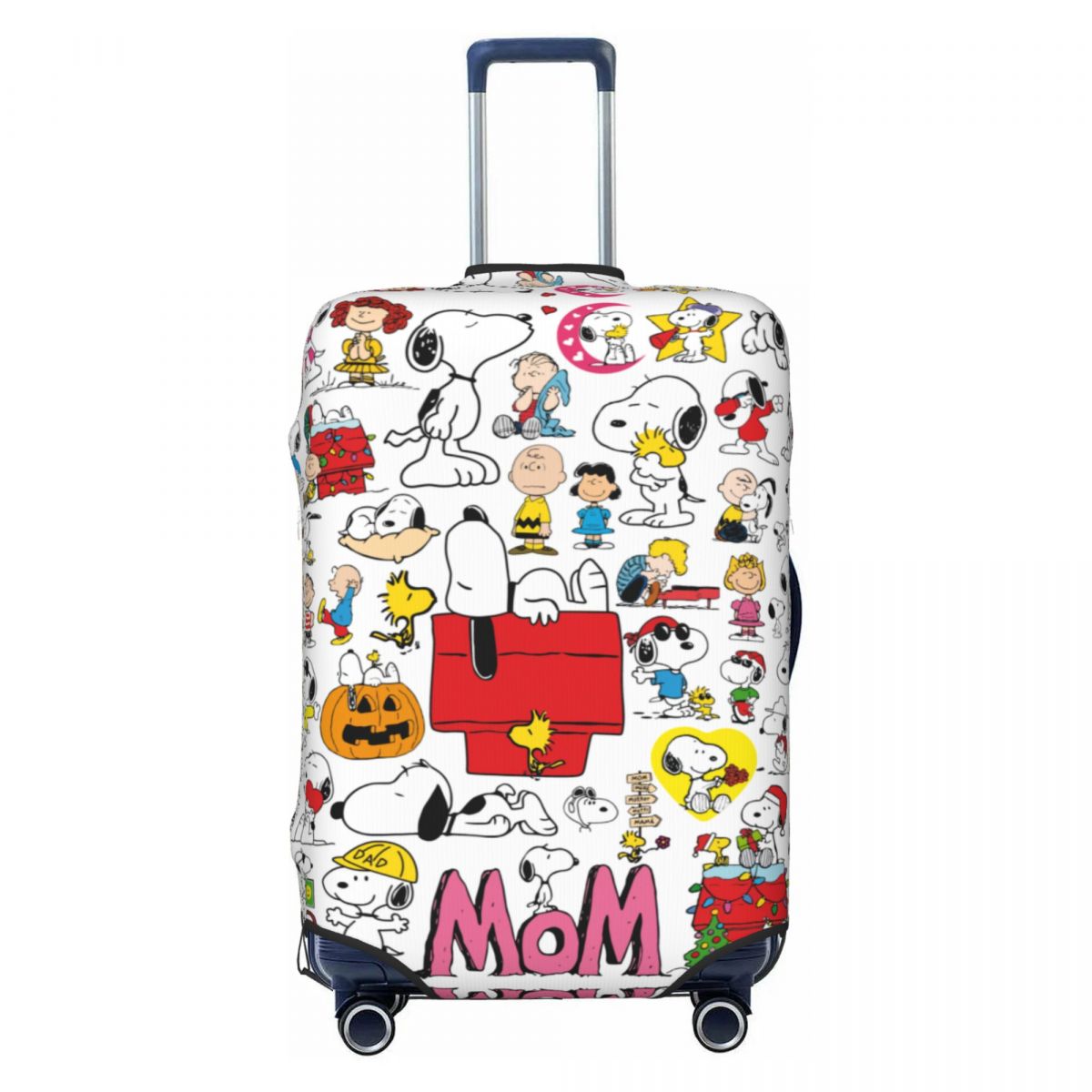 Custom Cute Cartoon Snoopy Suitcase Cover Washable Luggage Protective Covers for 18-32 inch