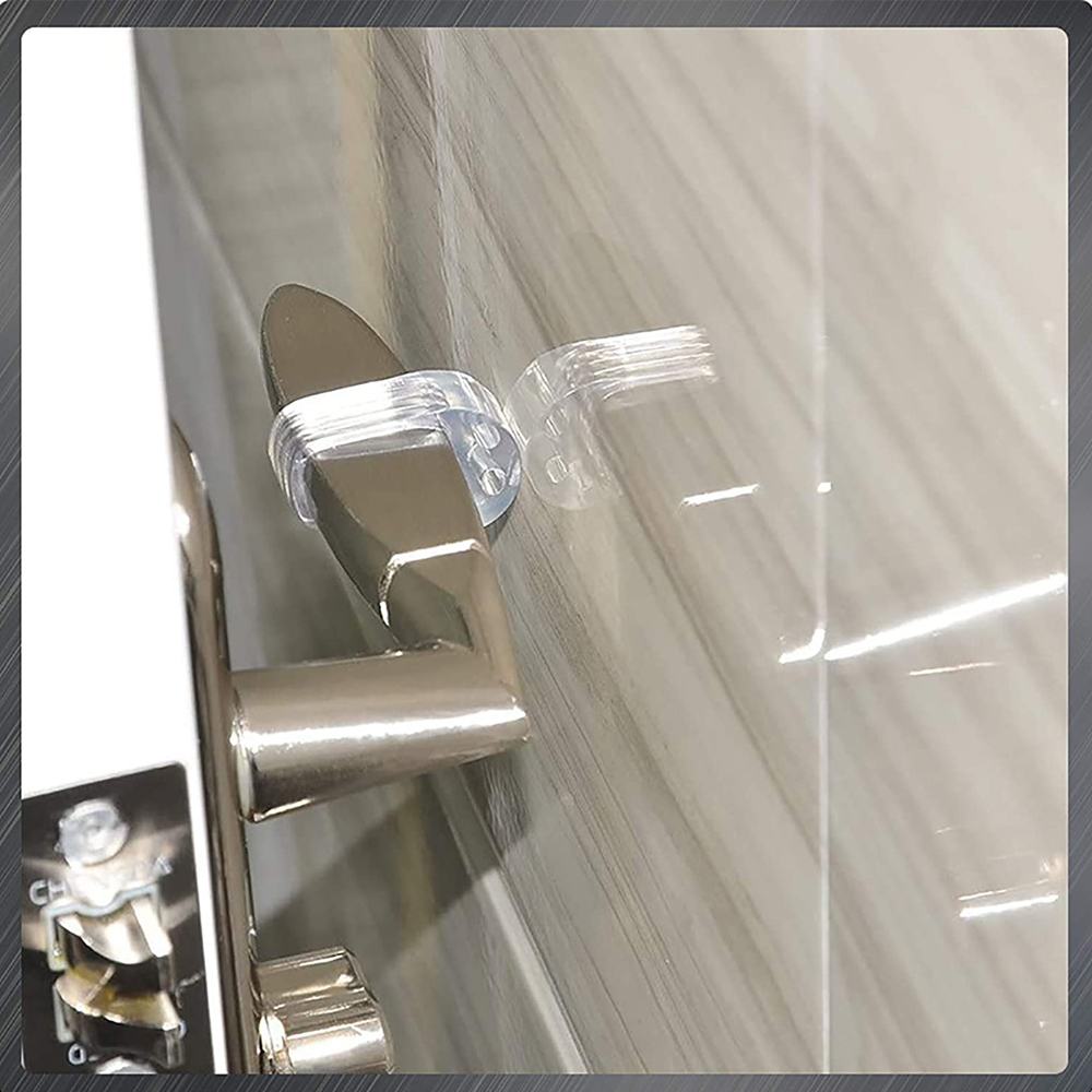 1-20 pz Maniglia Della Porta Fermacorda e ganci PVC Trasparente Facile Da Installare Maniglia Della Porta Ugello Silenziatore Crash Assorbitore per Ufficio Casa Camera Da Letto