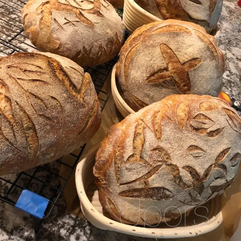 Mây Tự Nhiên Bánh Mì Thoát Rổ Vòng Tay Mây Đan Lát Nướng Bát Bột Lên Men Sourdough Banneton Giỏ Bánh Mì
