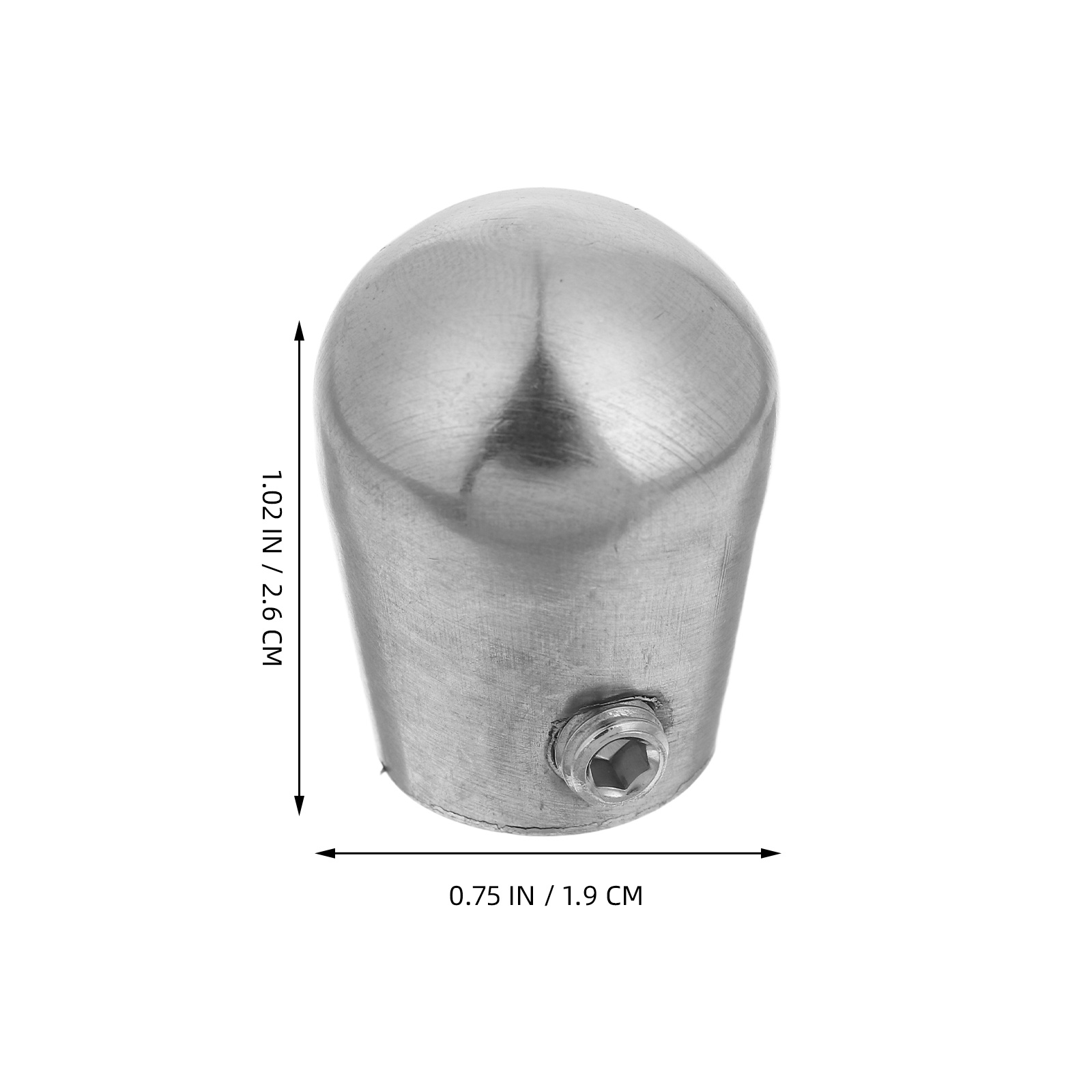 4Pcs Stainless Steel Handrail End Caps for Stairs Round Tube Plugs Secure Closure Staircase Railing Accessories Indoor Use