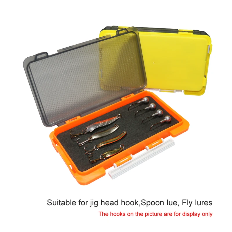 Nowe plastikowe pudełko wędkarskie Przenośne pudełko na przynęty muchowe Pudełka na przynęty Jig Head Hook Storage Organizer Spinner Spoon Bait Carp Tool Case
