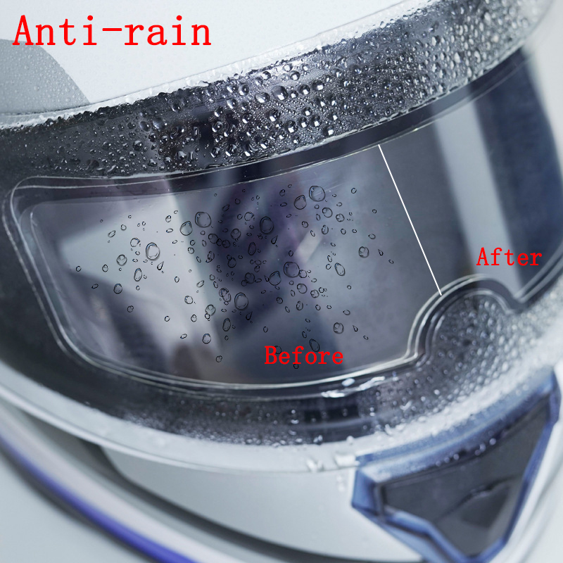 2 個オートバイヘルメット防雨防曇フィルム耐久性のあるナノヘルメットオートバイフルフェイスピンロック Axxis ヘルメット