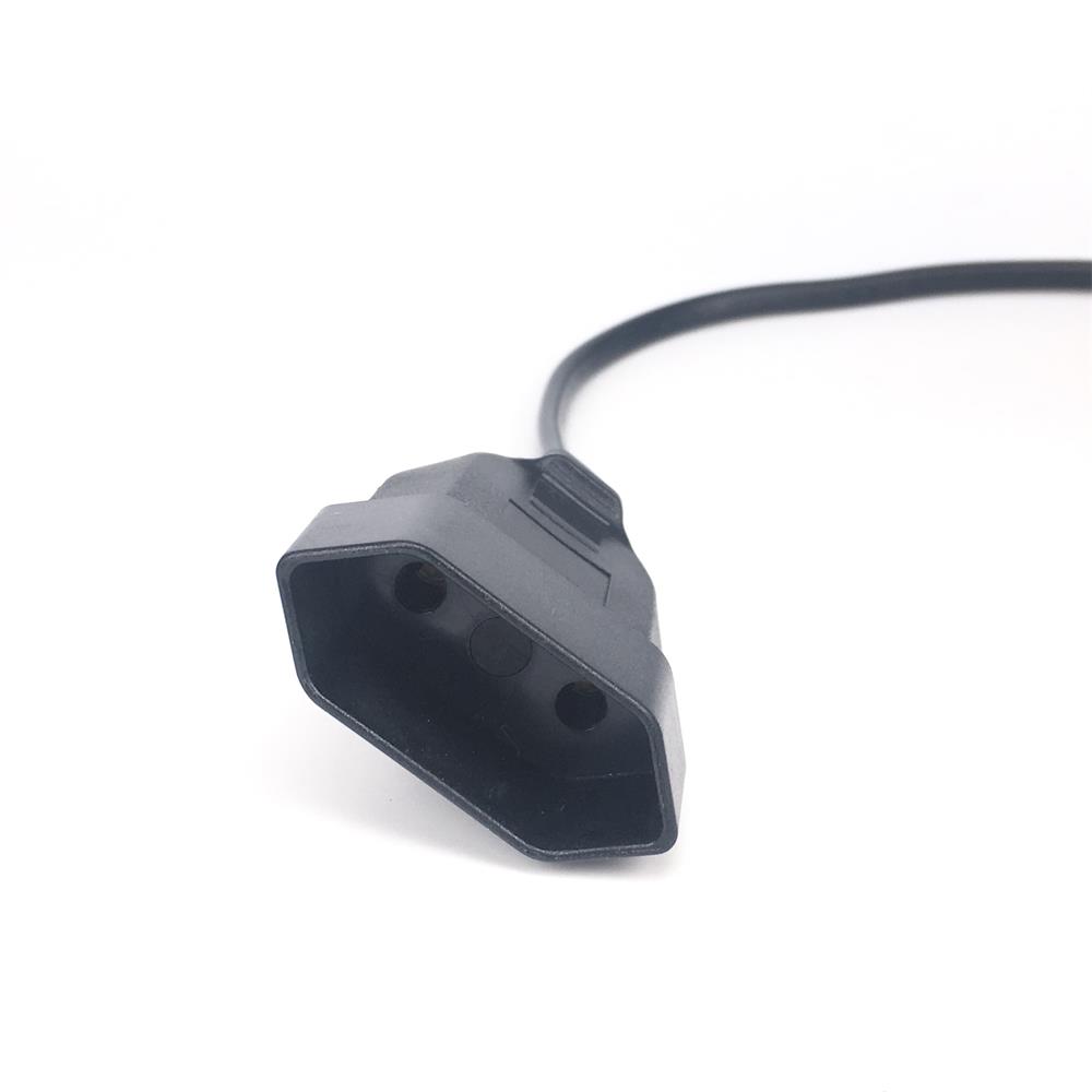 Europea 90 องศาชายปลั๊กหญิง SOCKET Power EXTENSION CABLE สําหรับ PC คอมพิวเตอร์ PDU 0.3 M/0.6 M/1.8 M EU 2 PRONG BEND มุมสายไฟ