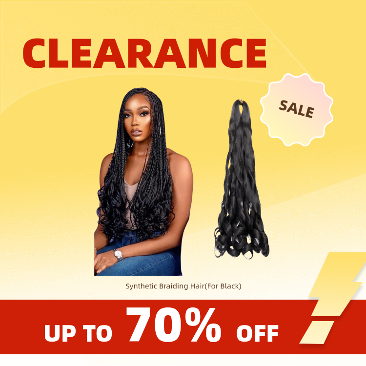 Clearance_Cabelo trançado sintético (para preto)_Misagens contínuas