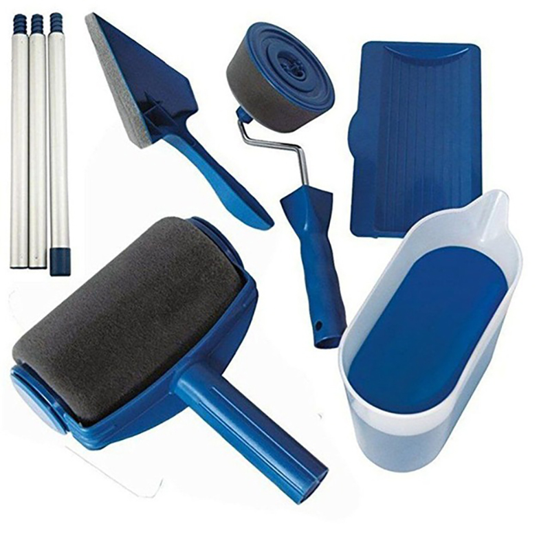 8 Cái/bộ Đa Năng Con Lăn Sơn Góc Bàn Chải Dụng Cụ Cầm Tay Tranh Treo Tường Cuộn Tự Làm Hộ Gia Đình Dễ Dàng Hoạt Động Tranh Bút Lông
