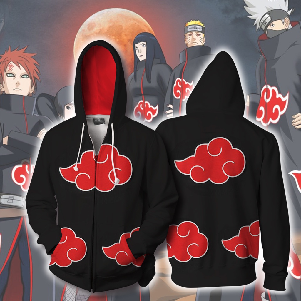 Nueva sudadera con capucha para hombre con estampado 3D de Naruto, patrón Sasuke Akatsuki Uzumaki, Sudadera con capucha para niños, suéter informal de estilo callejero