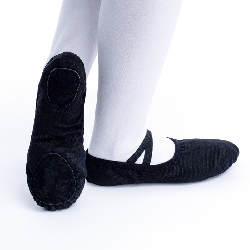 Zapatos de Ballet para niñas, zapatillas de baile de Ballet de lona para mujeres, niños, práctica clásica, suela dividida, 5 colores, baile plano para adultos