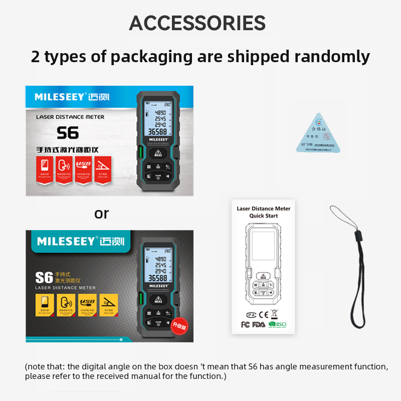 Лазерная рулетка MILESEEY S6, 40 м, 60 м, 80 м, 100 м, лазерный дальномер IP54, электронная линейка, полезный измерительный инструмент,рулетка лазерная