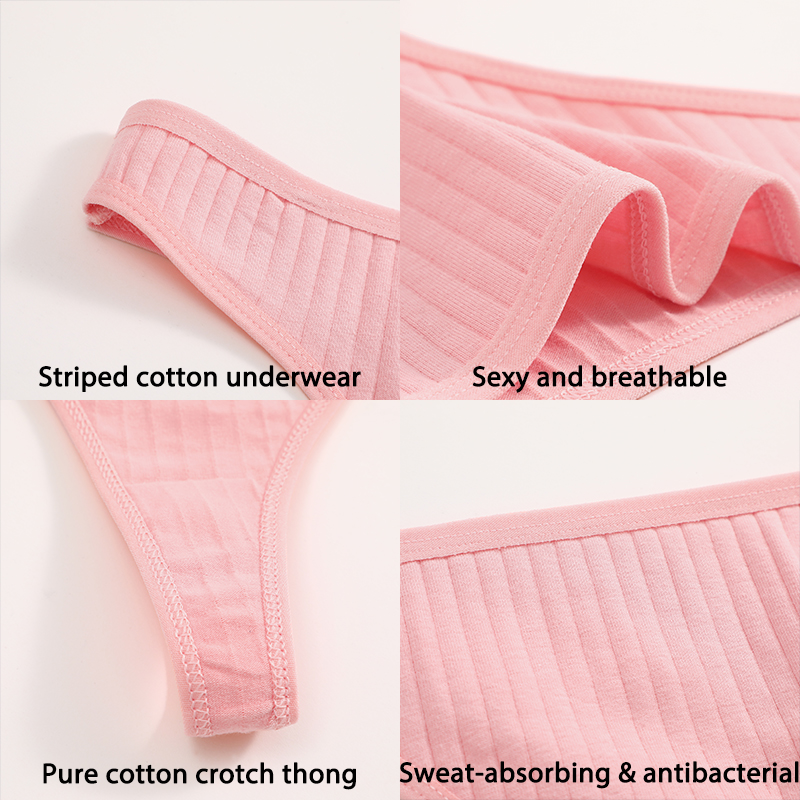 6 Pz/set Mutandine di Cotone G-String Mutandine Delle Donne Biancheria Intima Sexy Lingerie Femminile Perizoma Slip per la Donna di Colore Solido Intimo Pantys